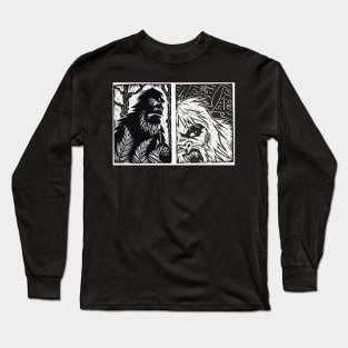 Sasquatch and Yeti in Balance Long Sleeve T-Shirt